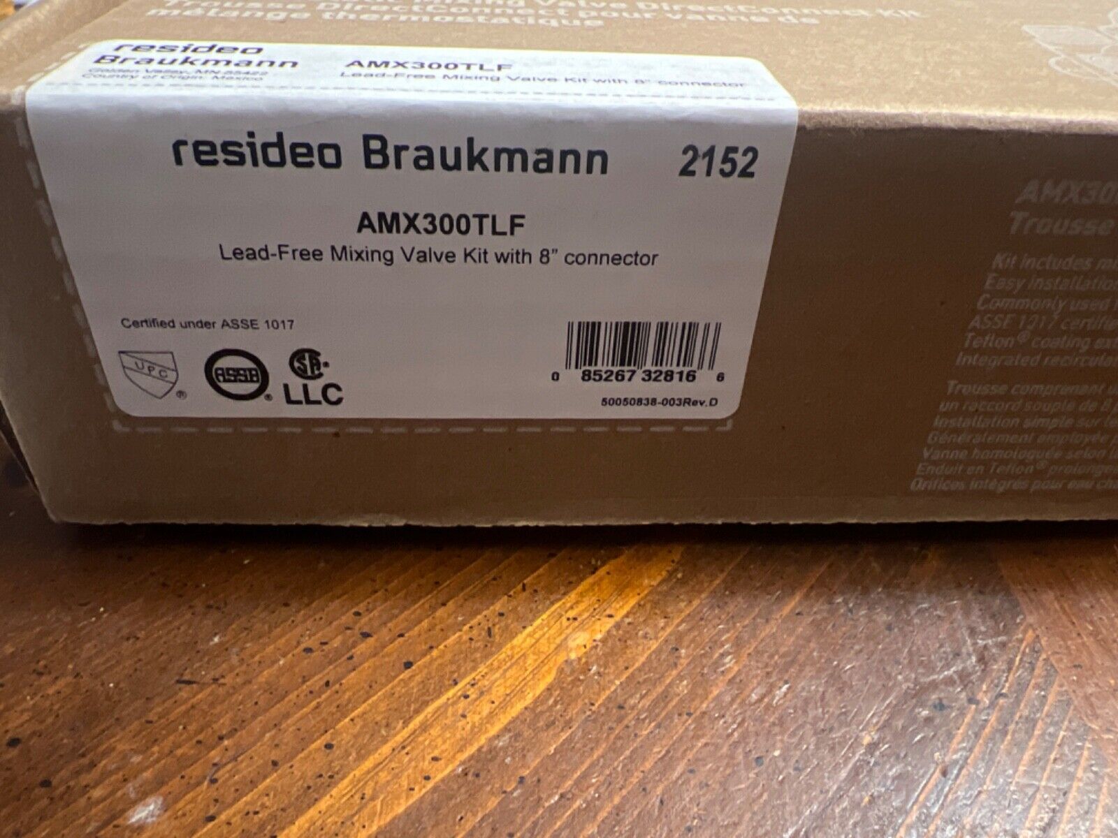 Resideo Braukmann AMX300TLF DirectConnect Water Heater Kit w/ 3/4\'\' Mixing Valve