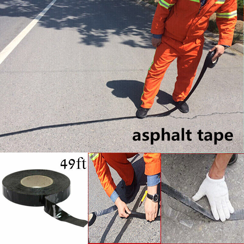 49ft Overband Tape Asphalt Joint Asphalt Tarmac Crack Sealer Repair Filler Tape
