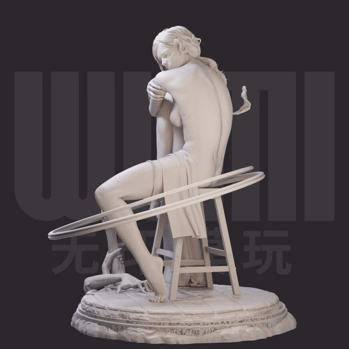 1/24 resin figures model Fantasy Natural Girl 3D Printing unassembled unpainted