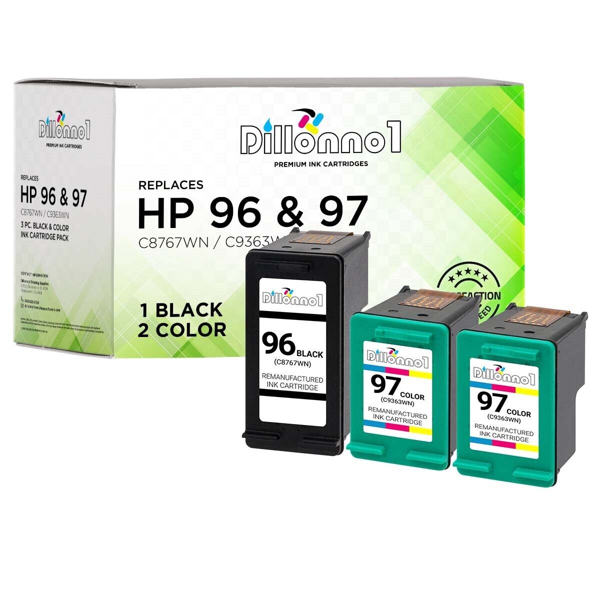 3PK for HP 96 HP 97 Ink Cartridges for HP Deskjet 6980dt 6988 6988dt 9800 5943