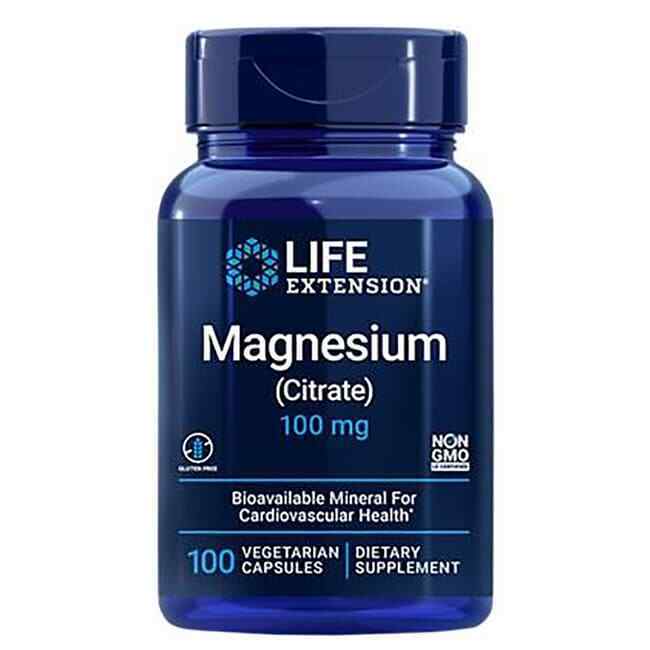 Life Extension- Magnesium (Citrate) 100mg 100 Veg Caps