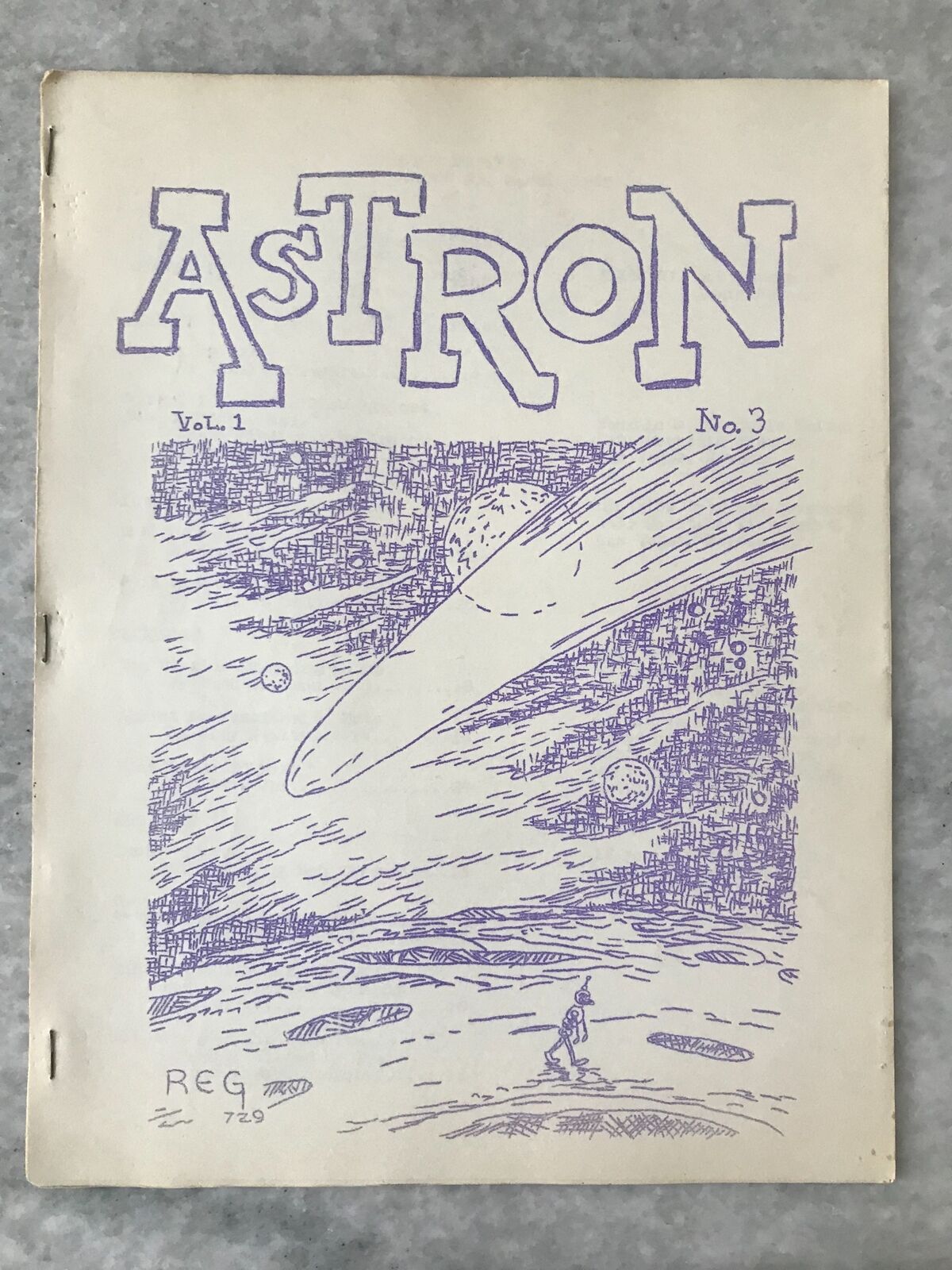Vintage 1965 ASTRON #3 sf fanzine DWAIN KAISER Bob Davenport LYNN PEDERSON