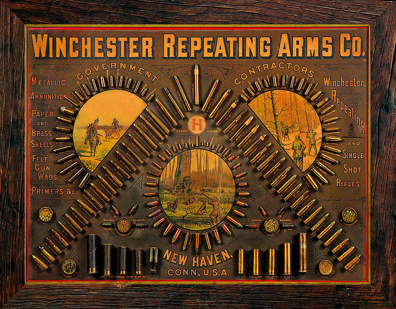 Winchester Repeating Arms Metal tin sign hunting Cabin home Wall decor #2177
