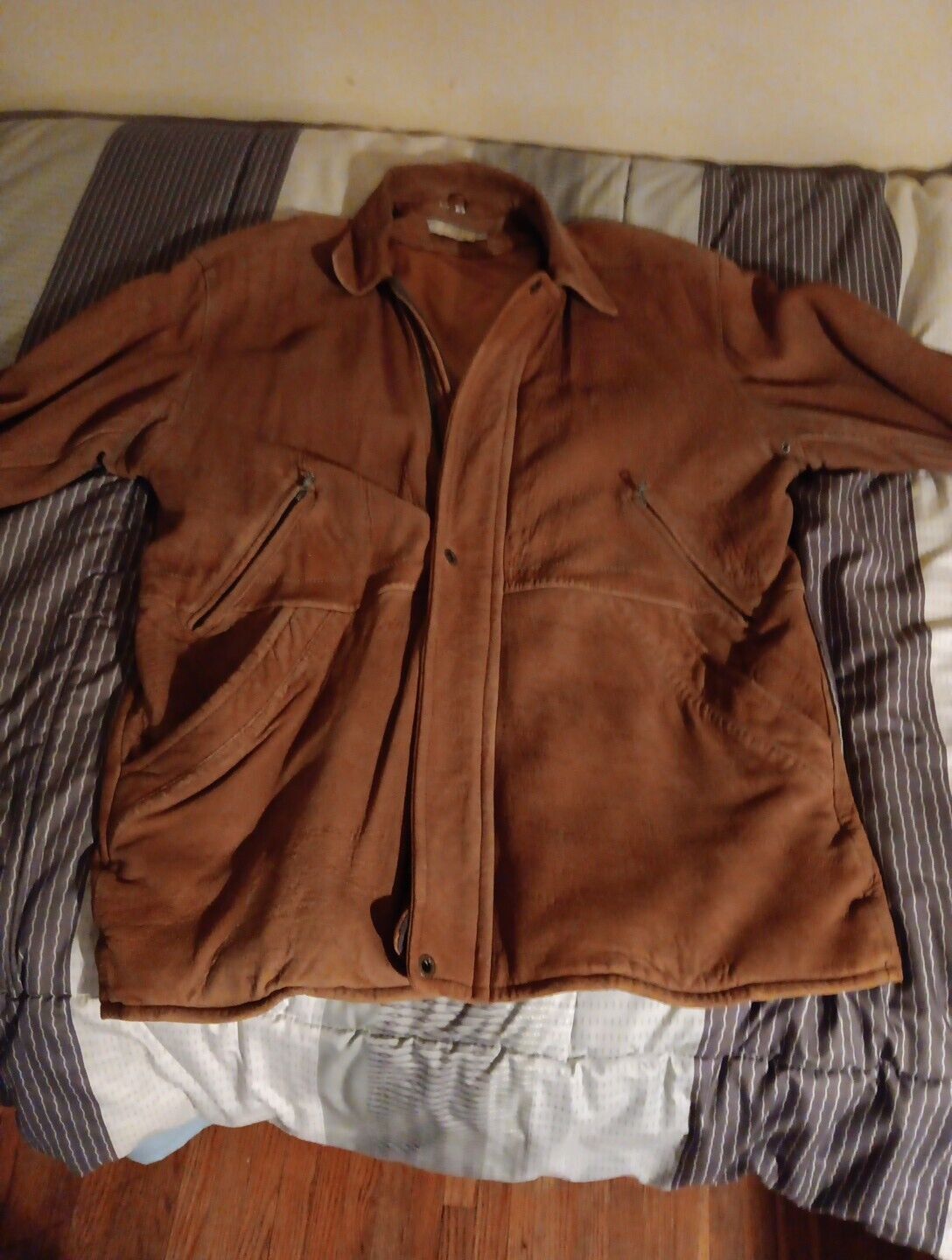 Vintage 1950s-1960s Suede Coat Jacket Men\'s Size M