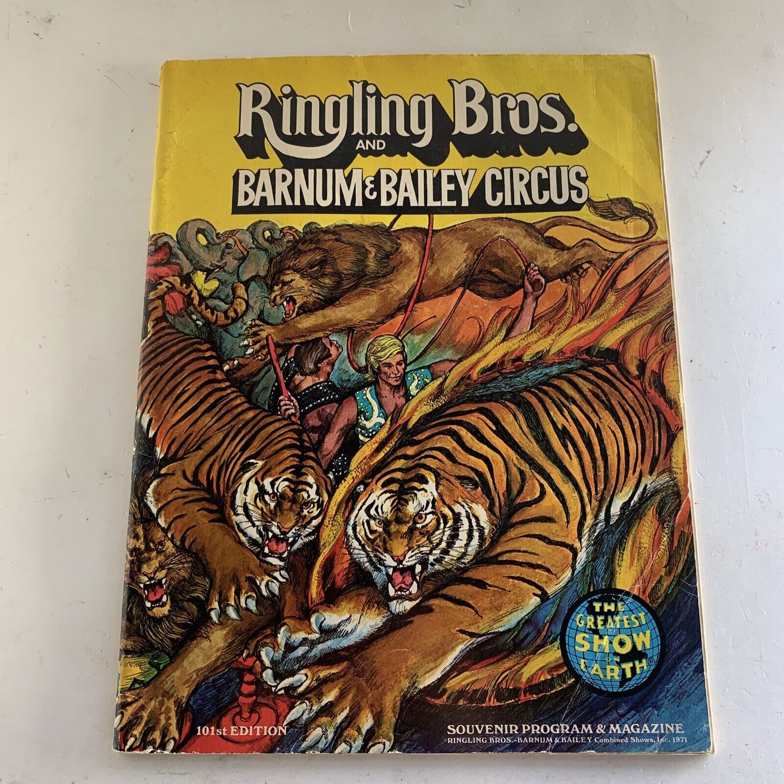 Ringling Bros Barnum & Bailey Circus 101st Edition Program Magazine 1971