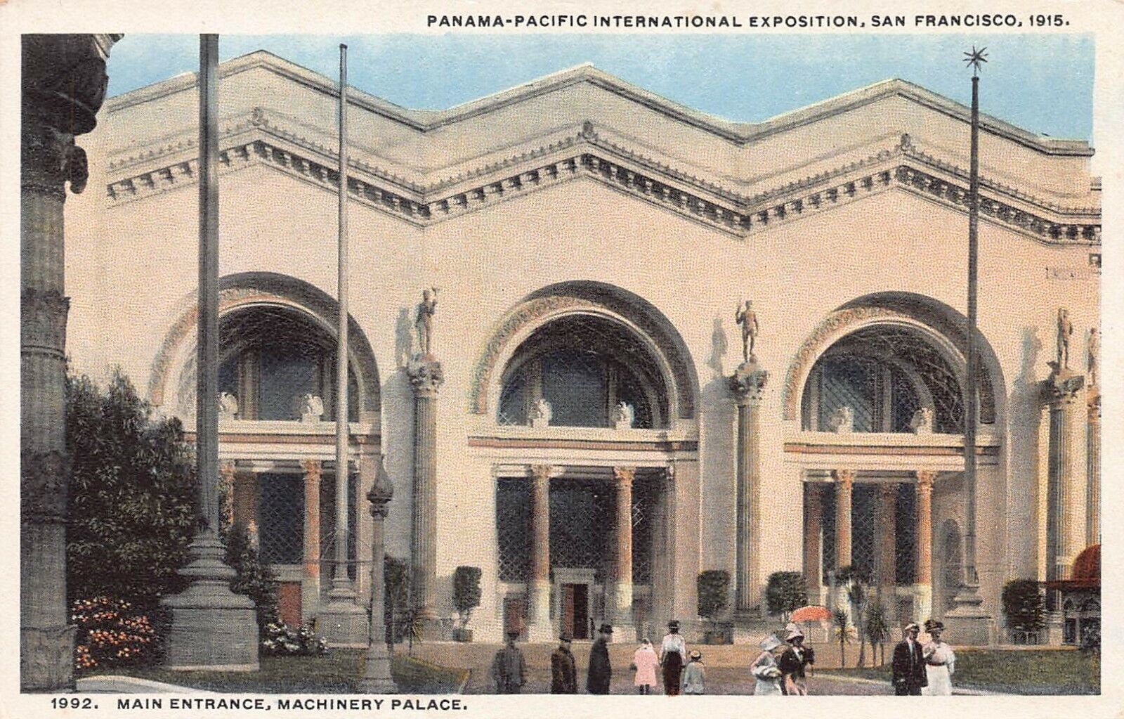 Machinery Palace, 1915 Panama-Pacific Expo, San Francisco, CA., Postcard