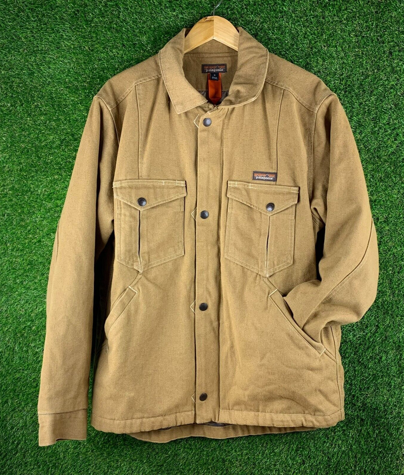 Patagonia Iron Forge Hemp Canvas Insulated Ranch Barn Jacket Brown Men’s M Med