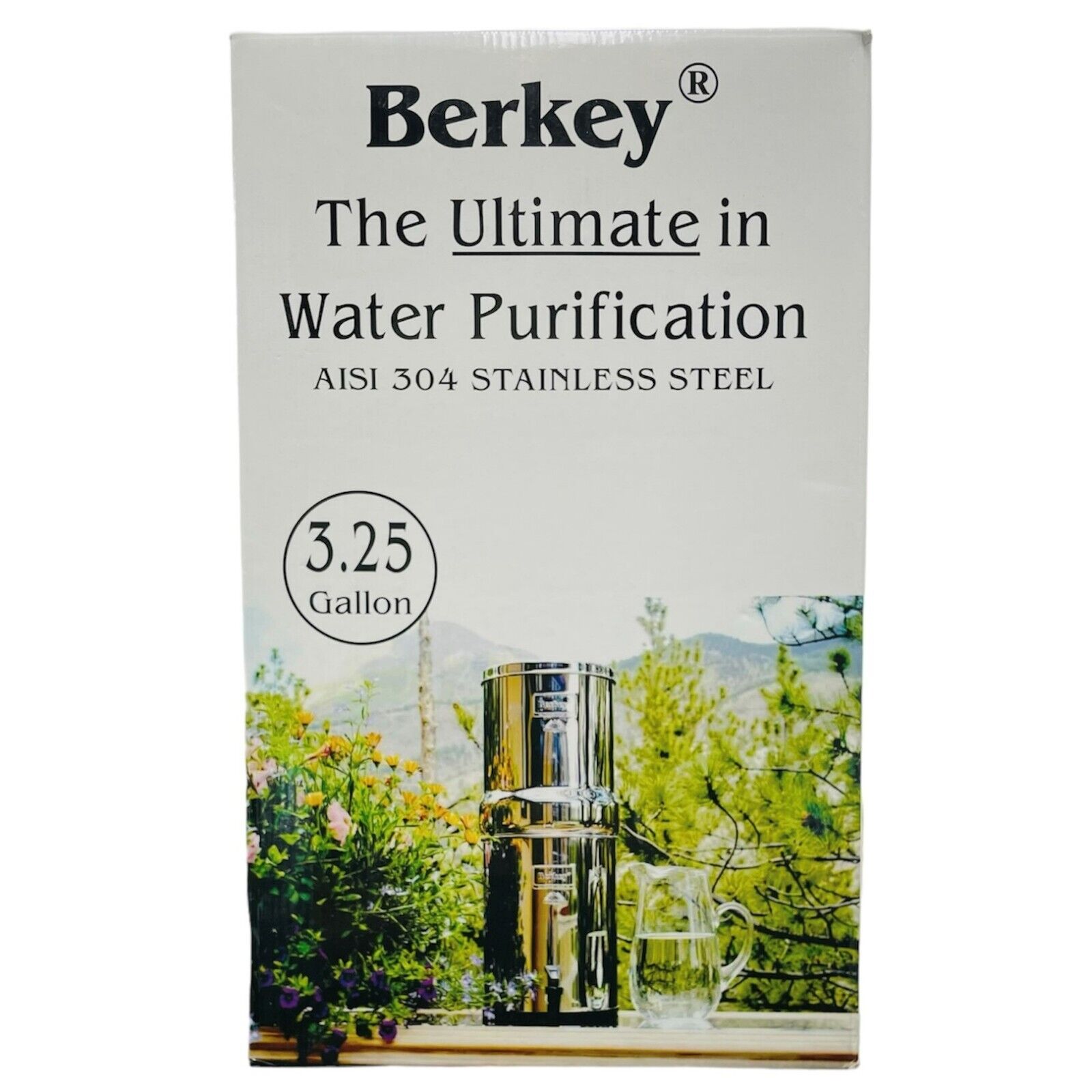 Royal Berkey Water Filter Purifier 3.25 gal Stainless Steel w/ 2 BB9-2 Filters