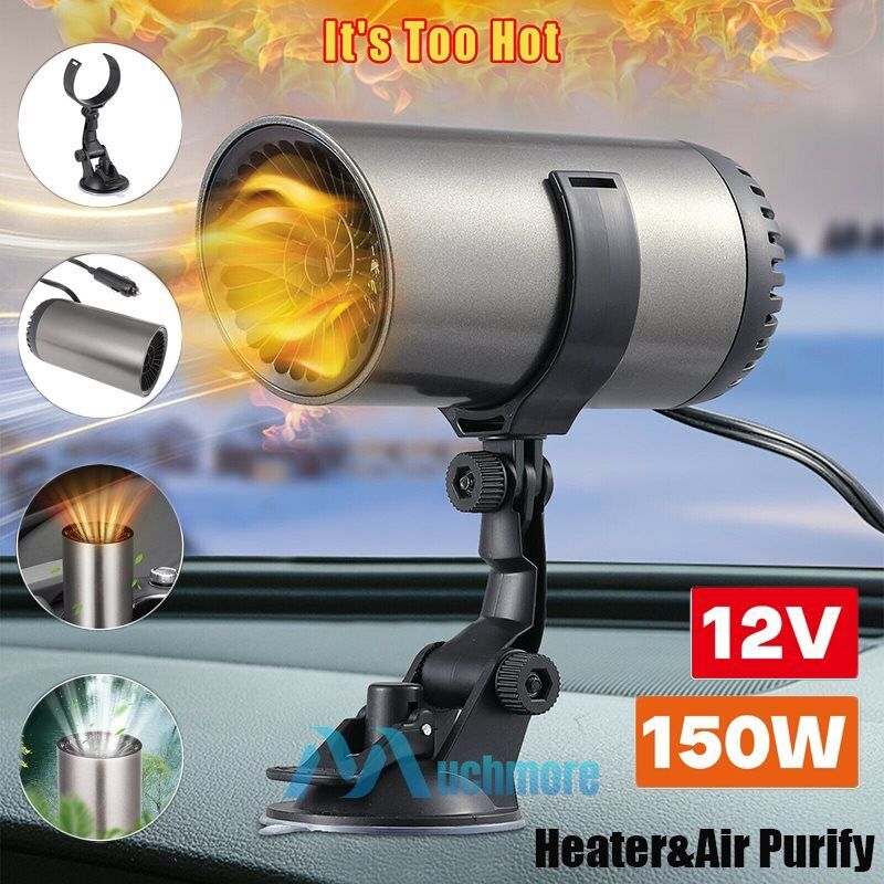 150W 200W Car Heater Heating Cooling Fan Windshield Defroster Air Purify 12-24V