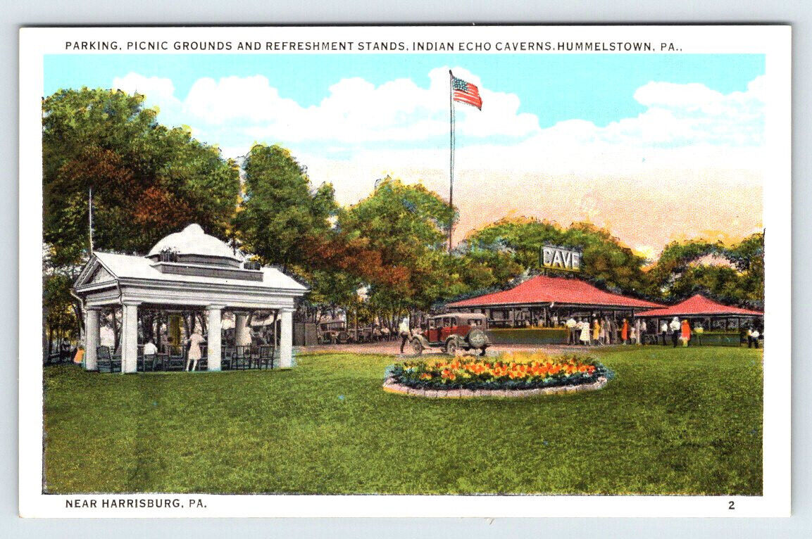Picnic Grounds Hummelstown Pennsylvania Vintage Postcard BRL16