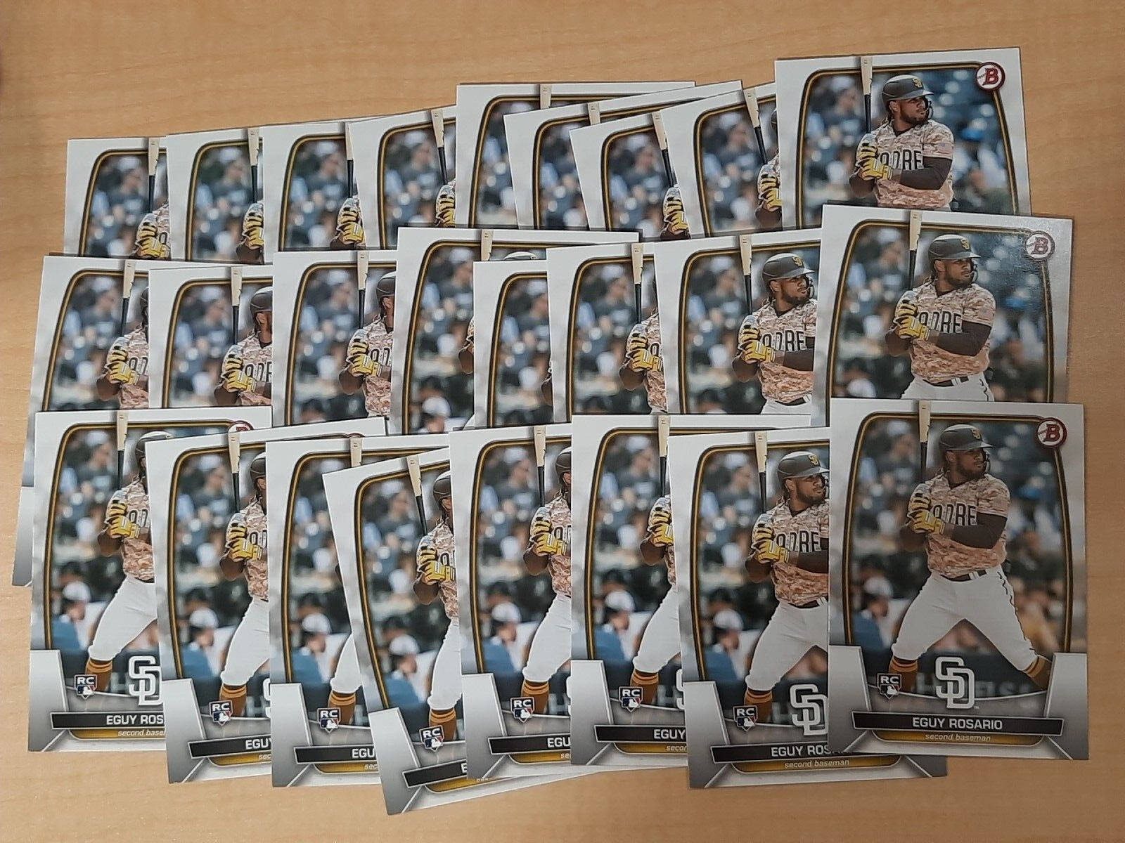 Eguy Rosario 2023 Bowman #63 Rookie RC Logo Padres Investment Lot Of (25) B