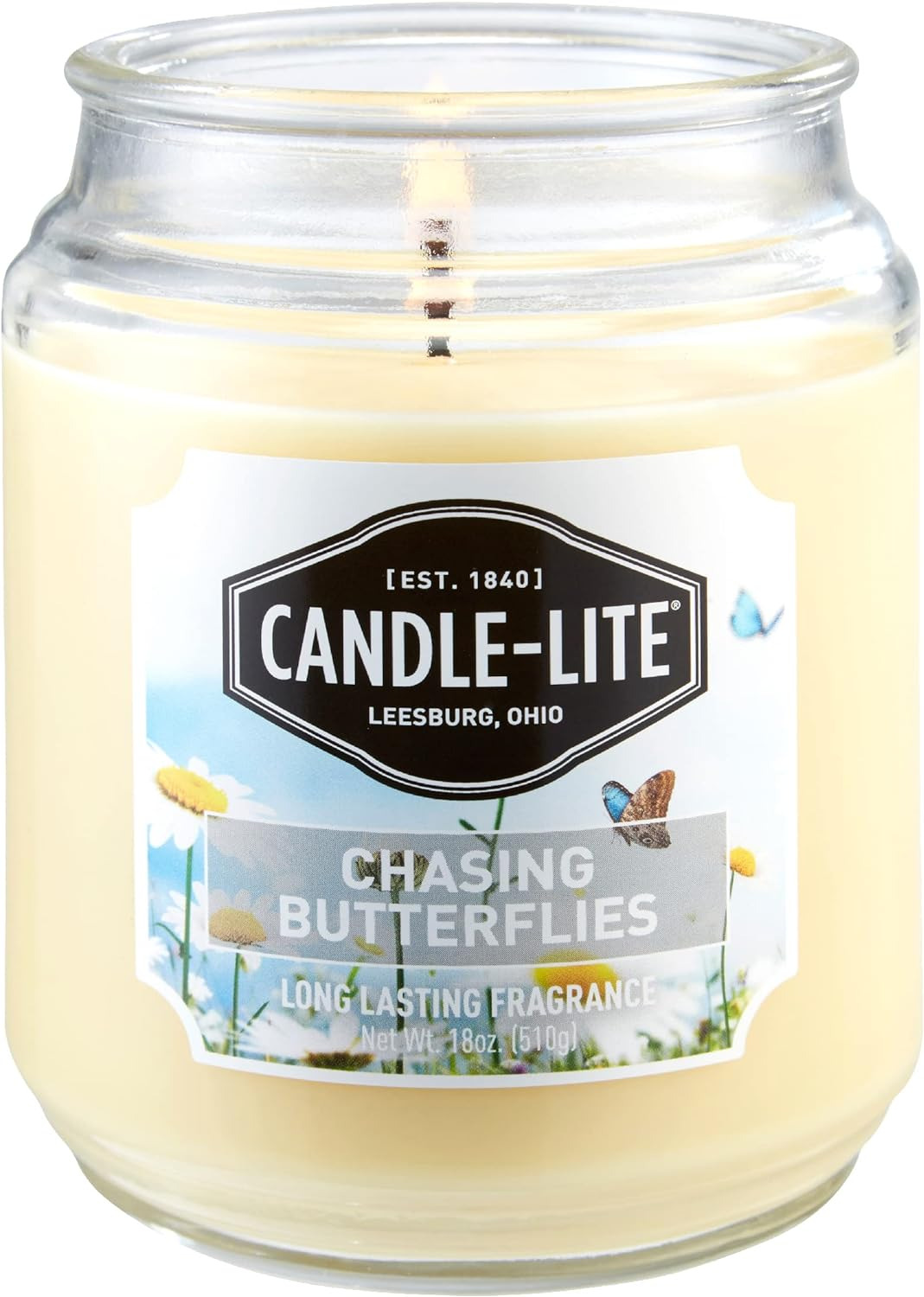 Candle Lite Everday Chasing Butterflies Scented Candle 18 oz.