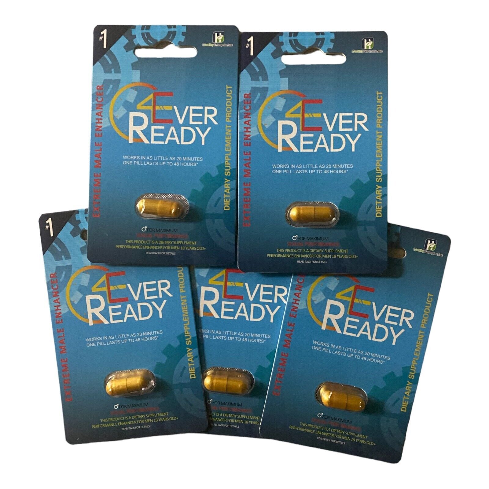 4Ever Ready  Male Endurance and Energy support supplement Pills 5ct
