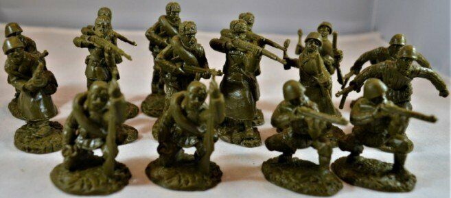 1:32 WWII Russian Infantry San Diego Toy Soldier Figures #5 16 Figures