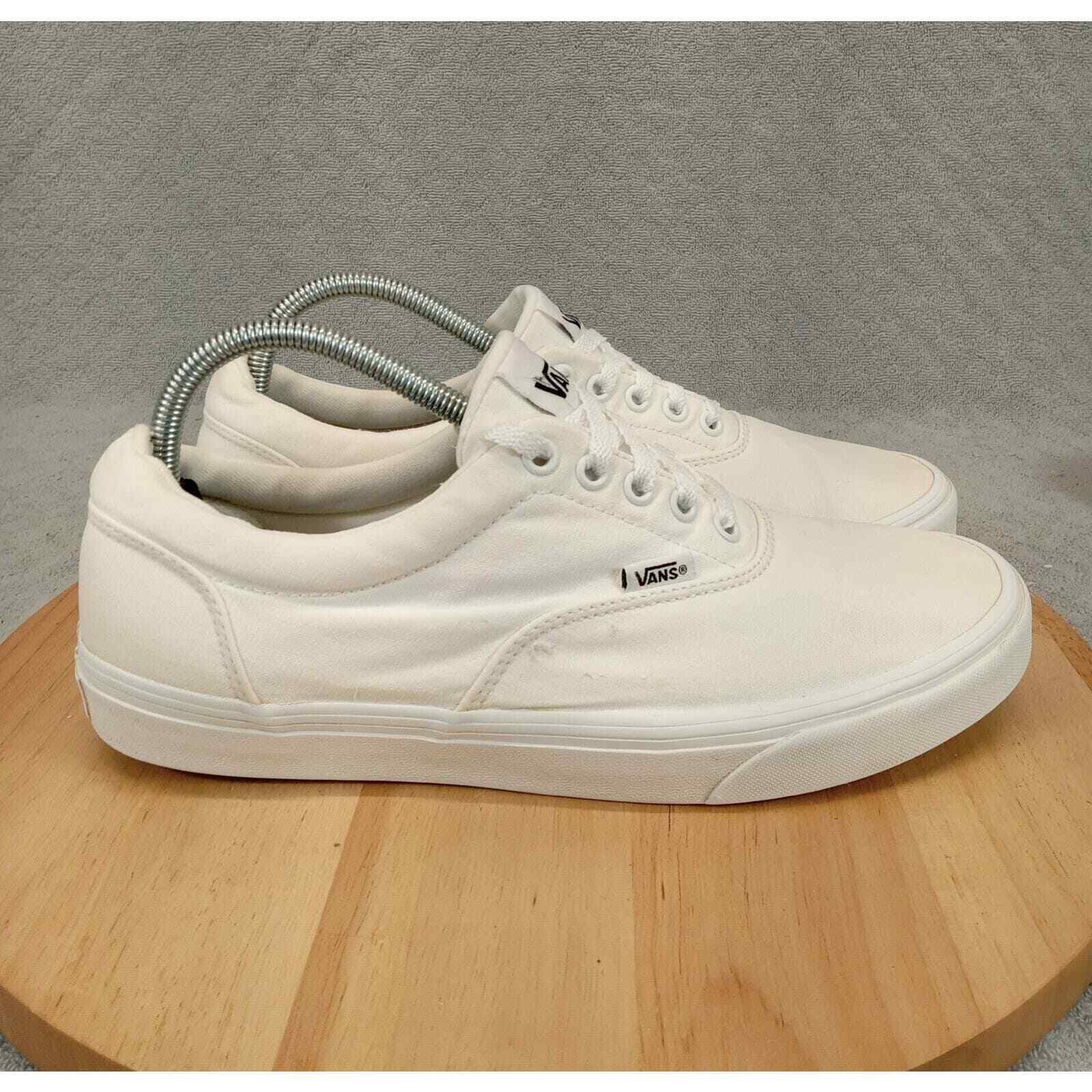 Vans Off The Wall Sneakers 10 Men\'s Triple White Deck Shoe Sportswear Casual GC