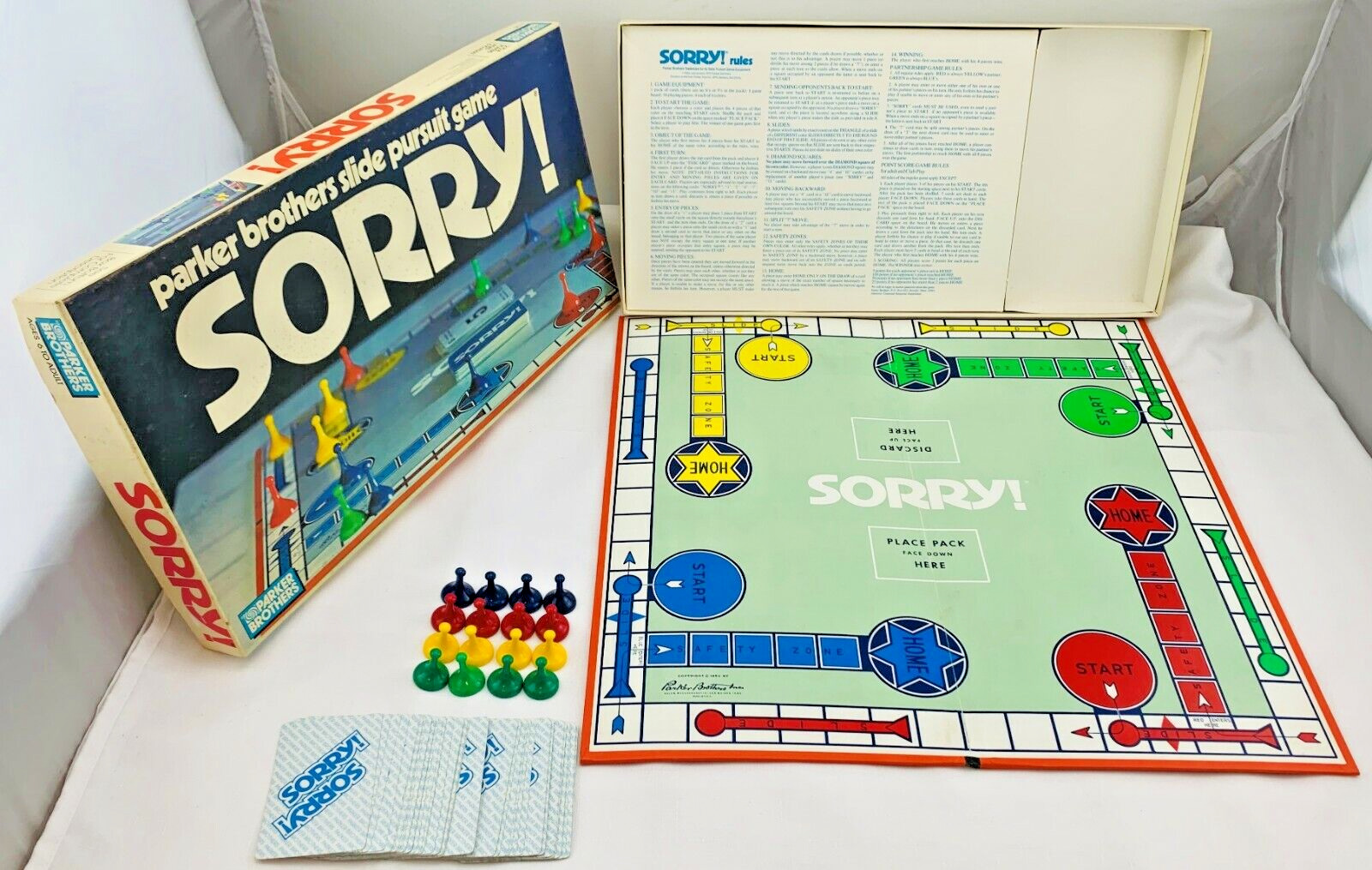 1972 Sorry Game by Parker Brothers Complete in Very Good Condition 