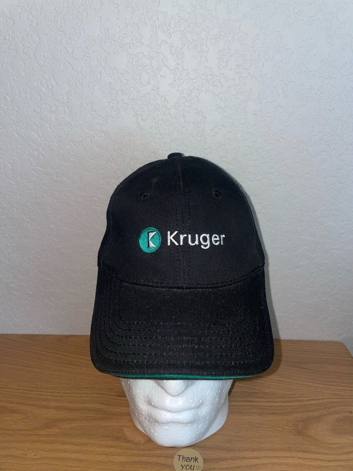 Y2K Kruger K Black Hat Headwear 2000s OS