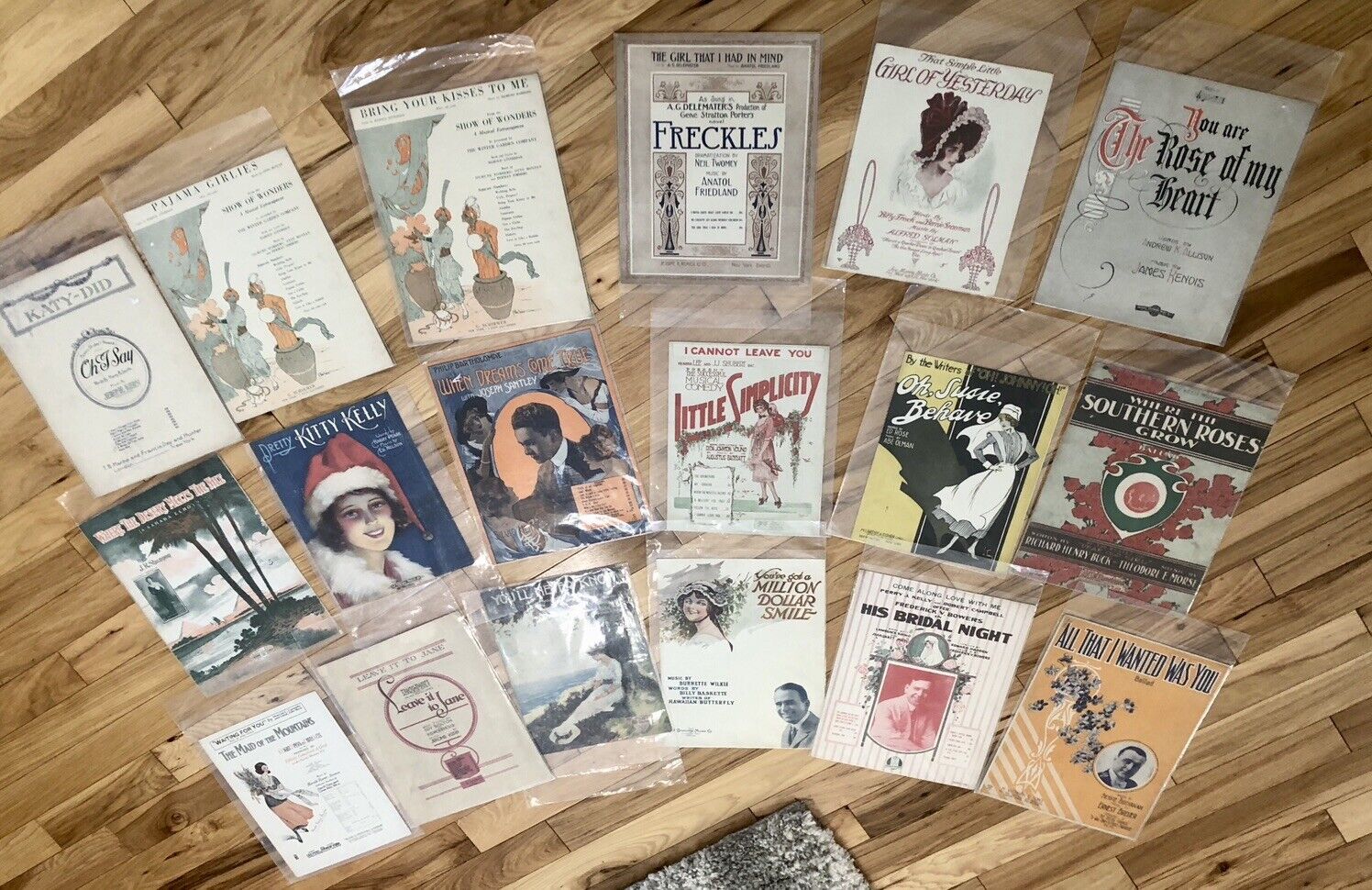 Vintage & Antique Sheet Music Lot of 18 Pieces/ Musicals and Various other songs