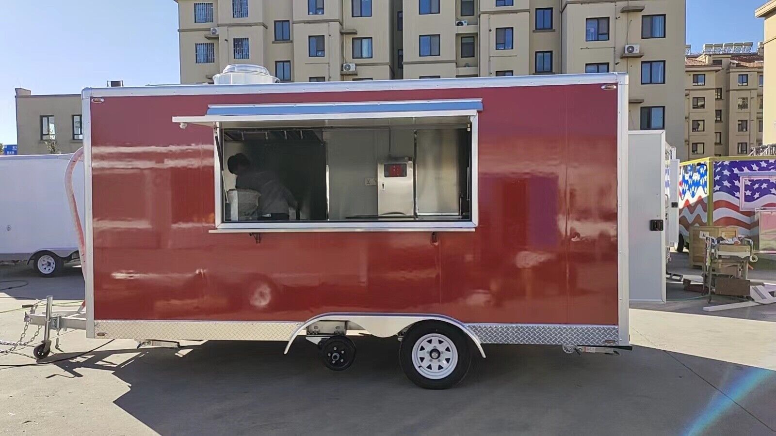Concession Trailer,7x14 New EVERYTHING Included, Ship From Austin TX