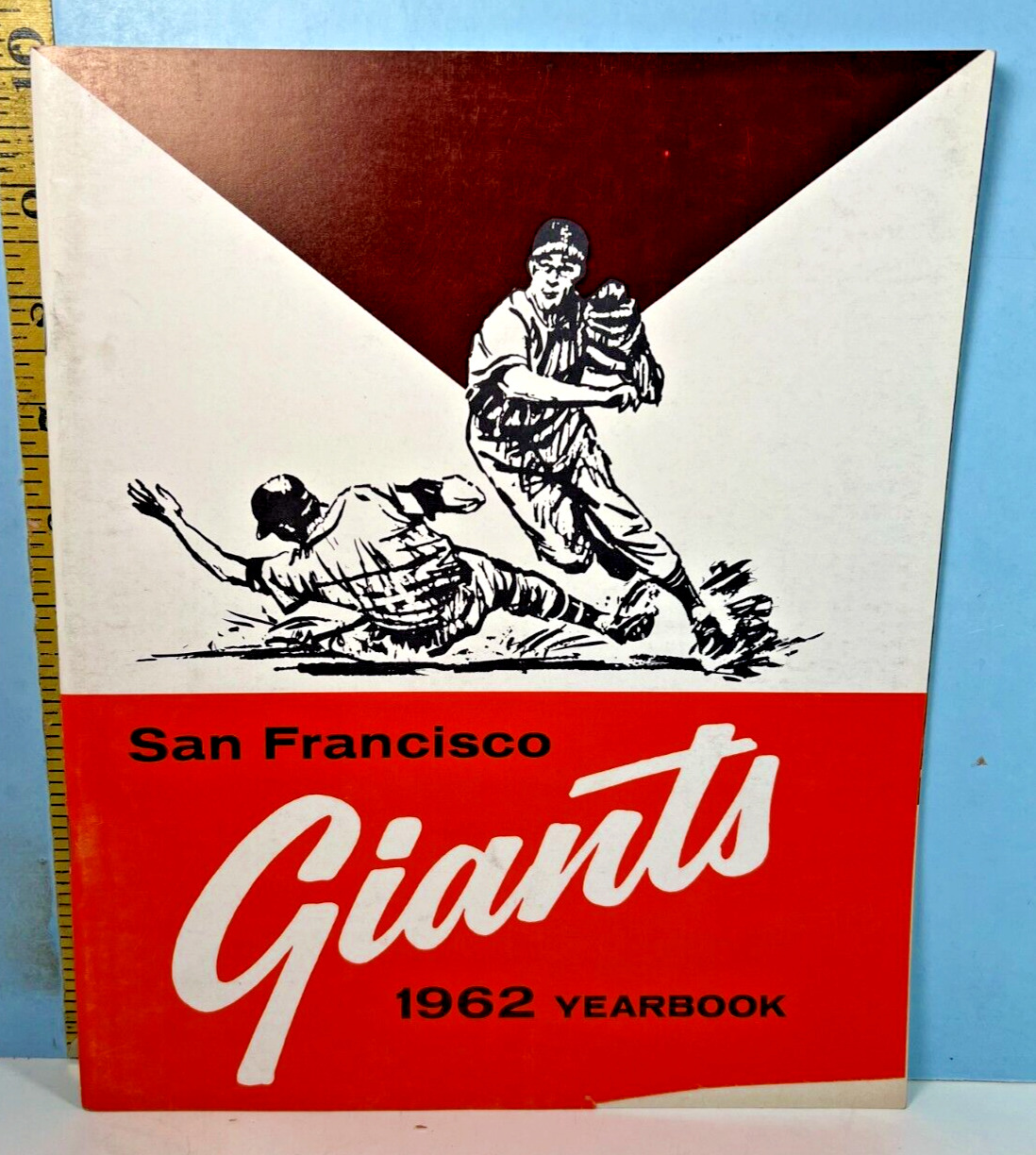 1962 San Francisco Giants Baseball Yearbook Mays, McCovey NM