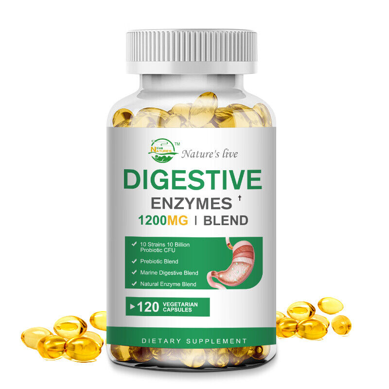 1-4x Digestive Enzymes Prebiotic & Probiotics Gas,Constipation & Bloating Relief