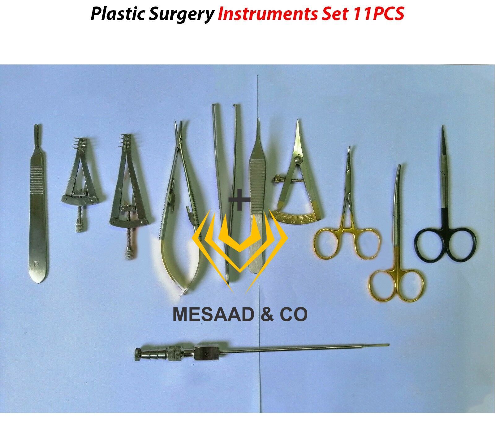 Blepharoplasty Plastic Surgery Instruments Set 11 PCS Surgical Instruments 