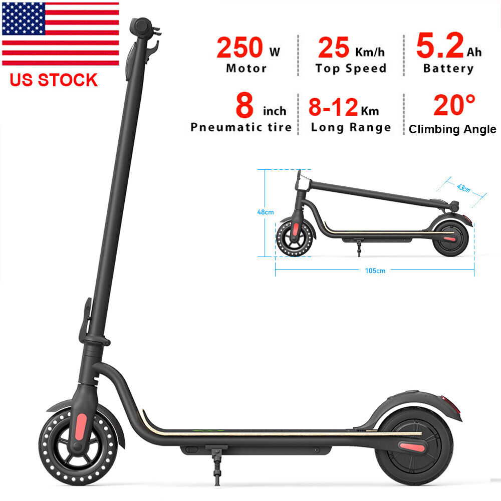 ADULT FOLDABLE ELECTRIC SCOOTER 15.5MPH MAX SPEED LONG RANGE E-SCOOTER BRAND NEW