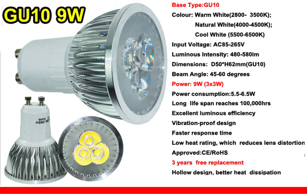 Bright  MR16 GU10 E27 E14 9W 12W 15W Dimmable LED Spotlight Light Bulb Lamp