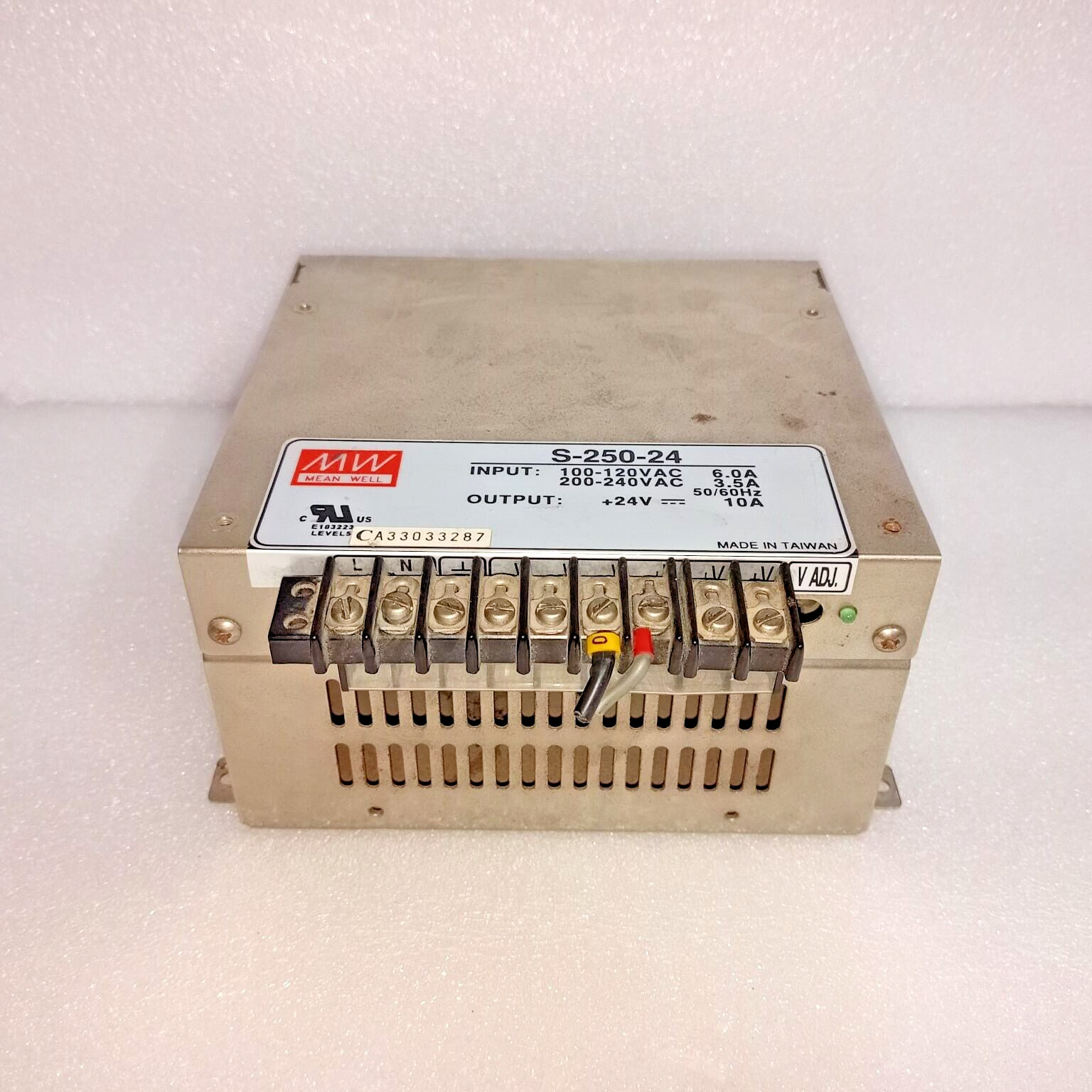 Mean Well S-250-24 POWER SUPPLY 10 AMP  Supply 100-120 VAC 200-240VAC Output 24V
