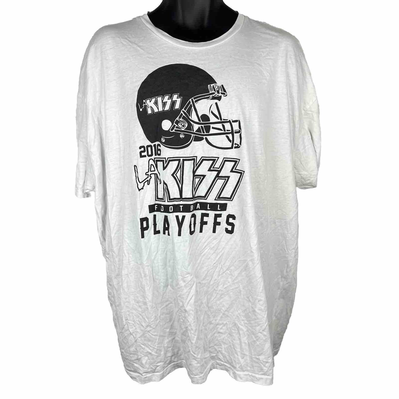 2016 L.A. Playoffs - Authentic Vintage Kiss Band Tee by Direct Tees 3XL USED