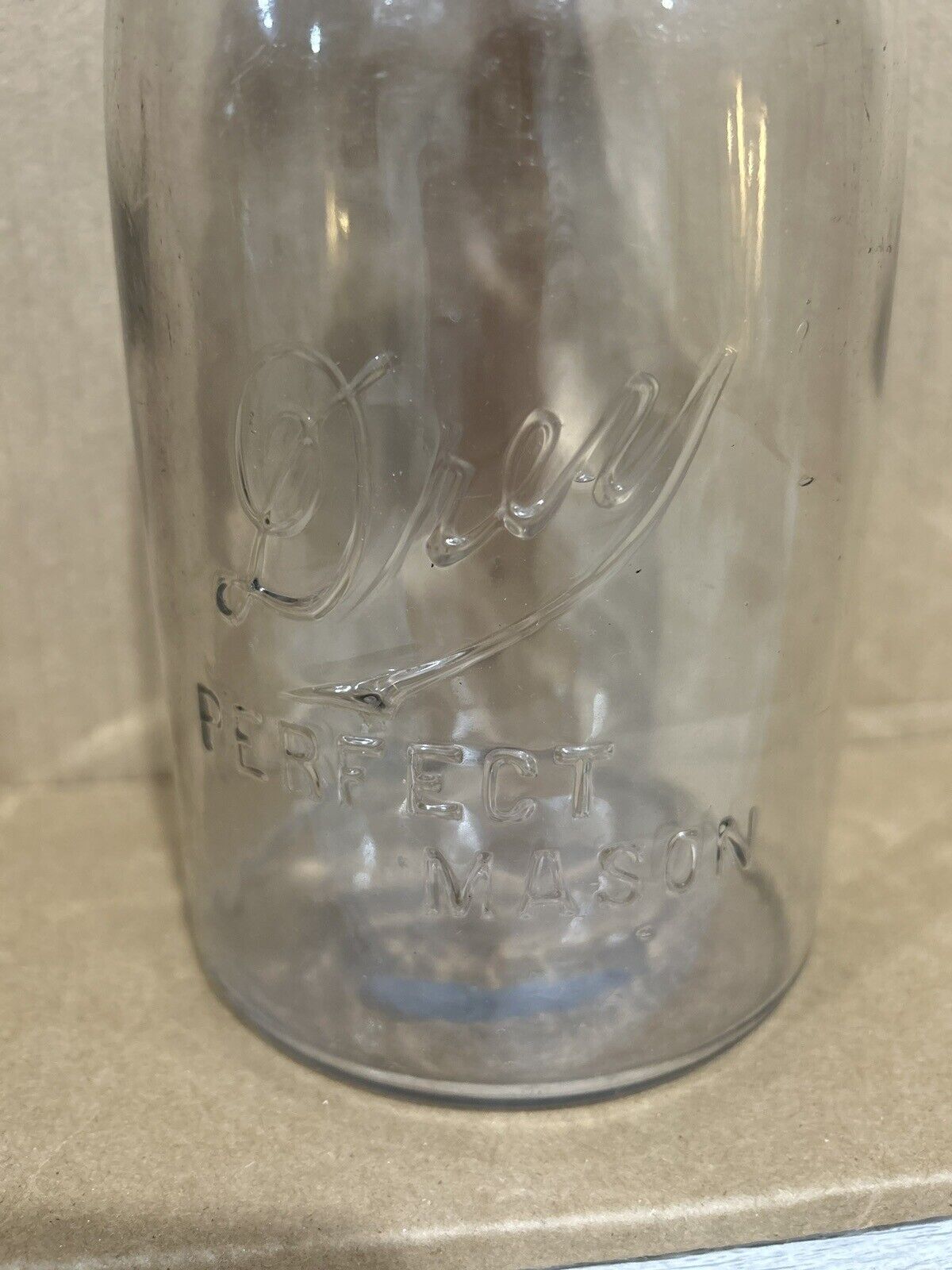 DREY PERFECT MASON JAR 1/2 GALLON WITH ZINC BALL LID, Vintage And Rare