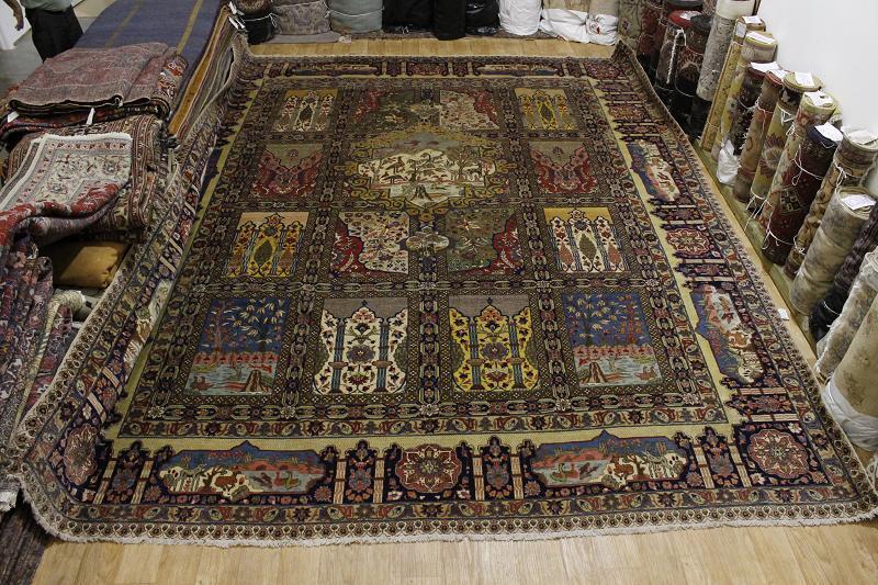 Antique Palace Sized Hand-made Tebriz  Area Rug 14x17 Traditional Wool Carpet