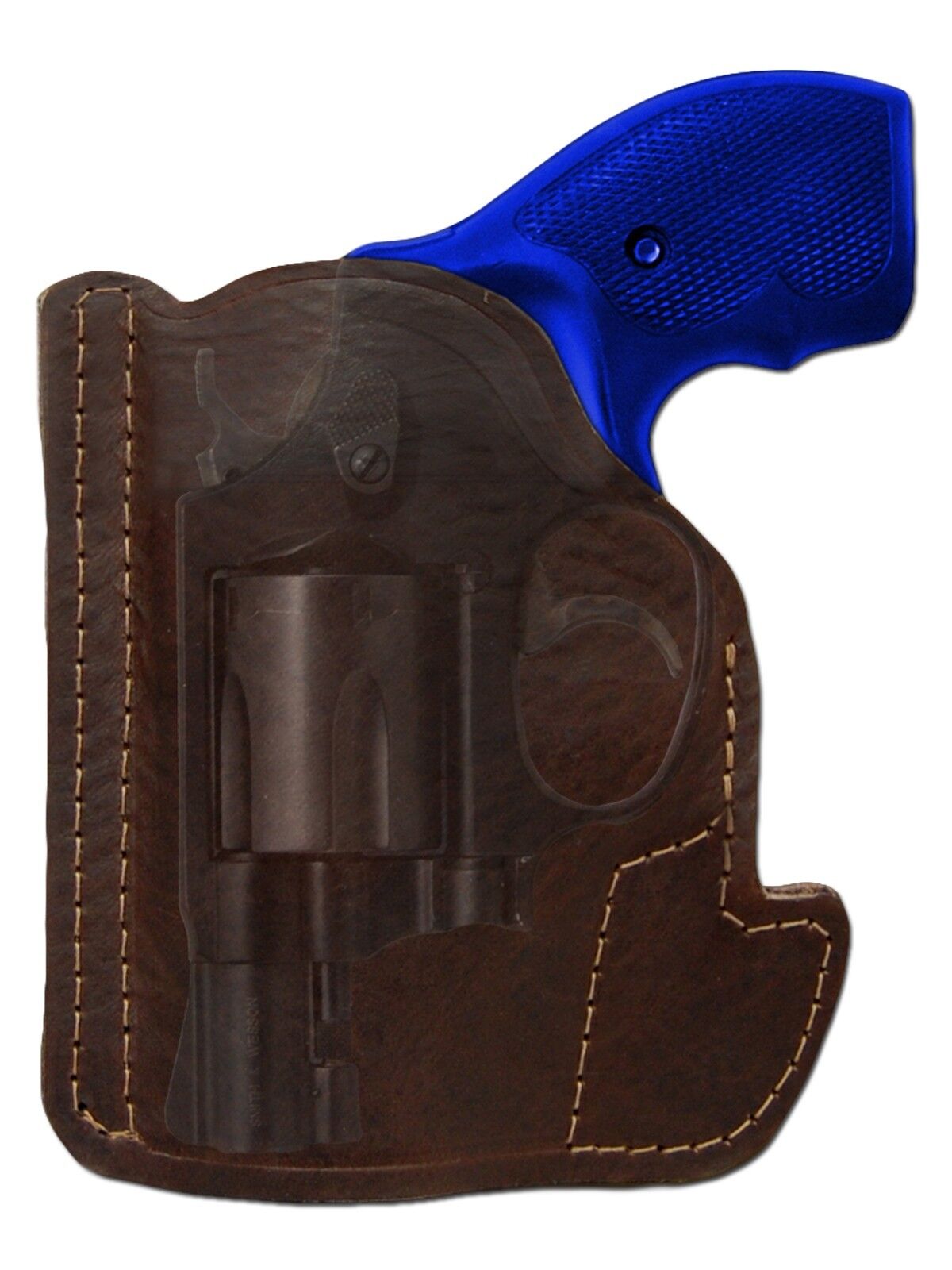 New Barsony Brown Leather Gun Pocket Holster S&W 2\