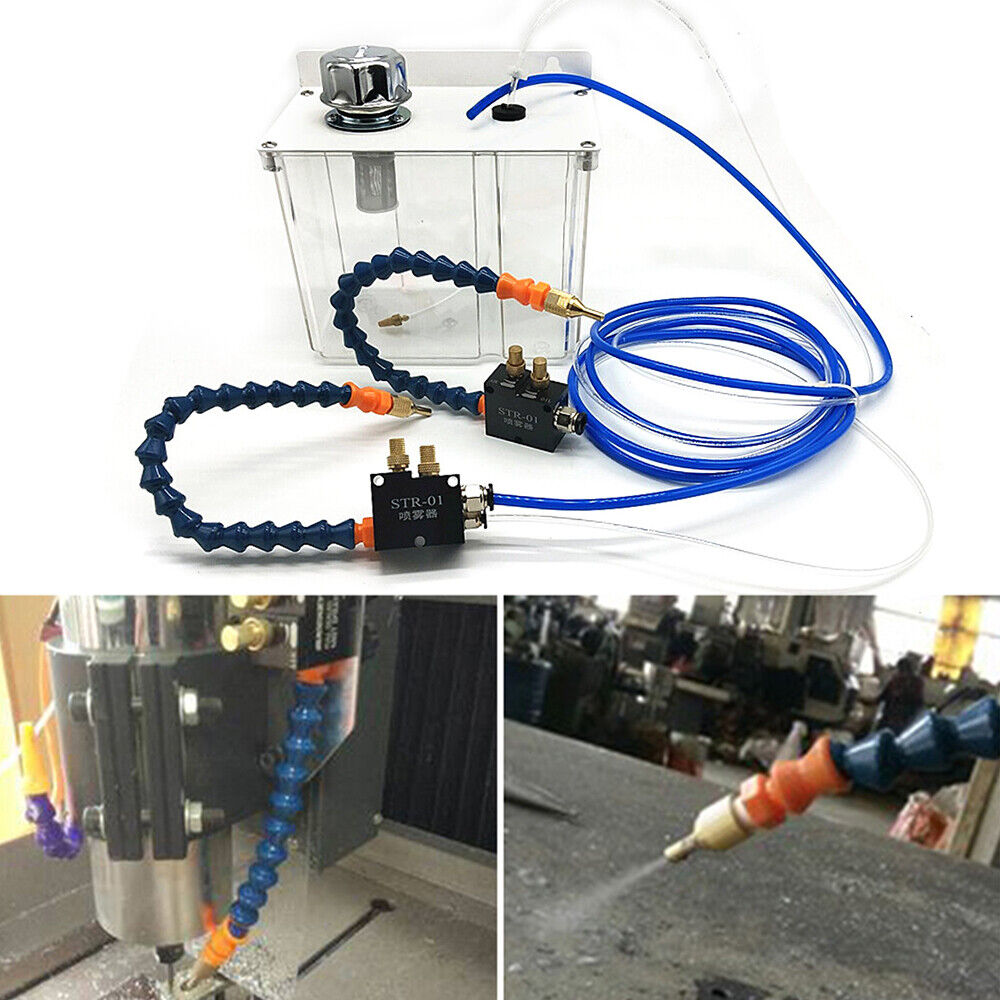 Coolant Cooling Spray Pump Mist Sprayer System for CNC Lathe Milling Machine UPS