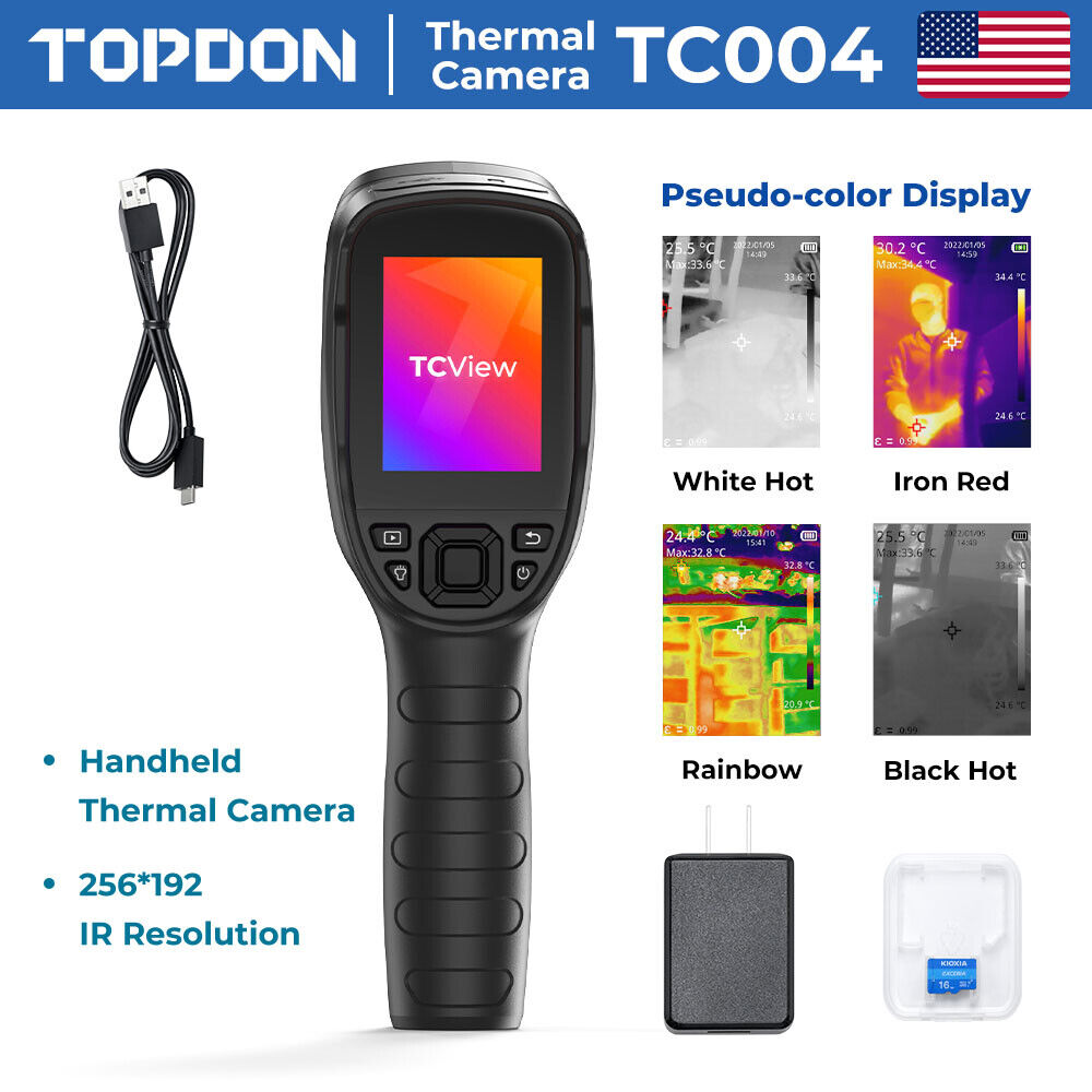 TOPDON TC004 Thermal Camera Industrial Infrared Camera 256*192 Thermal Imager