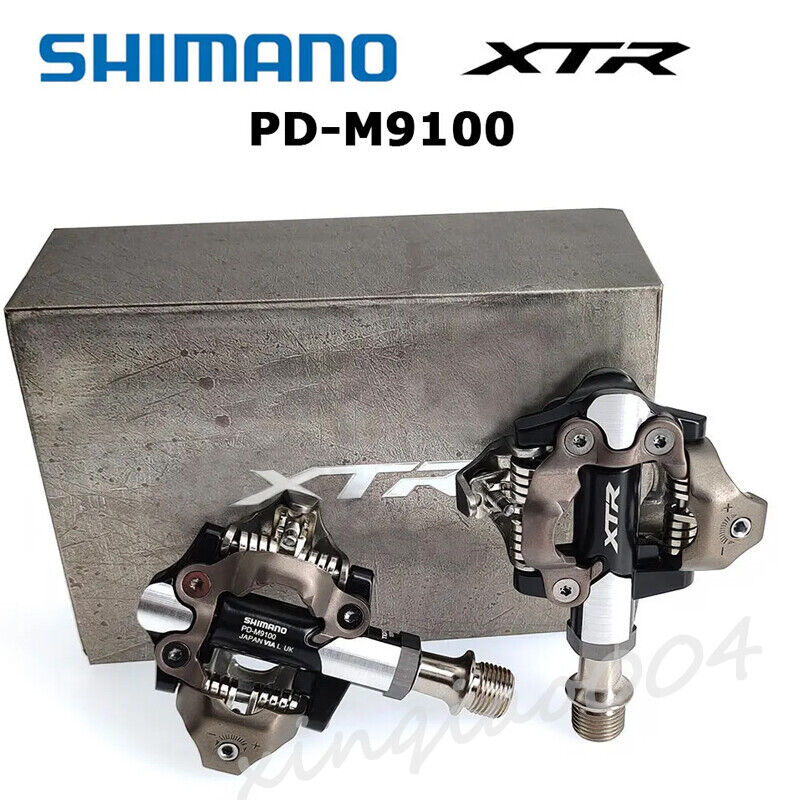 Shimano XTR PD-M9100 SPD Top MTB/XC/CX Race Pedal Race Bike Pedals Set & Cleats