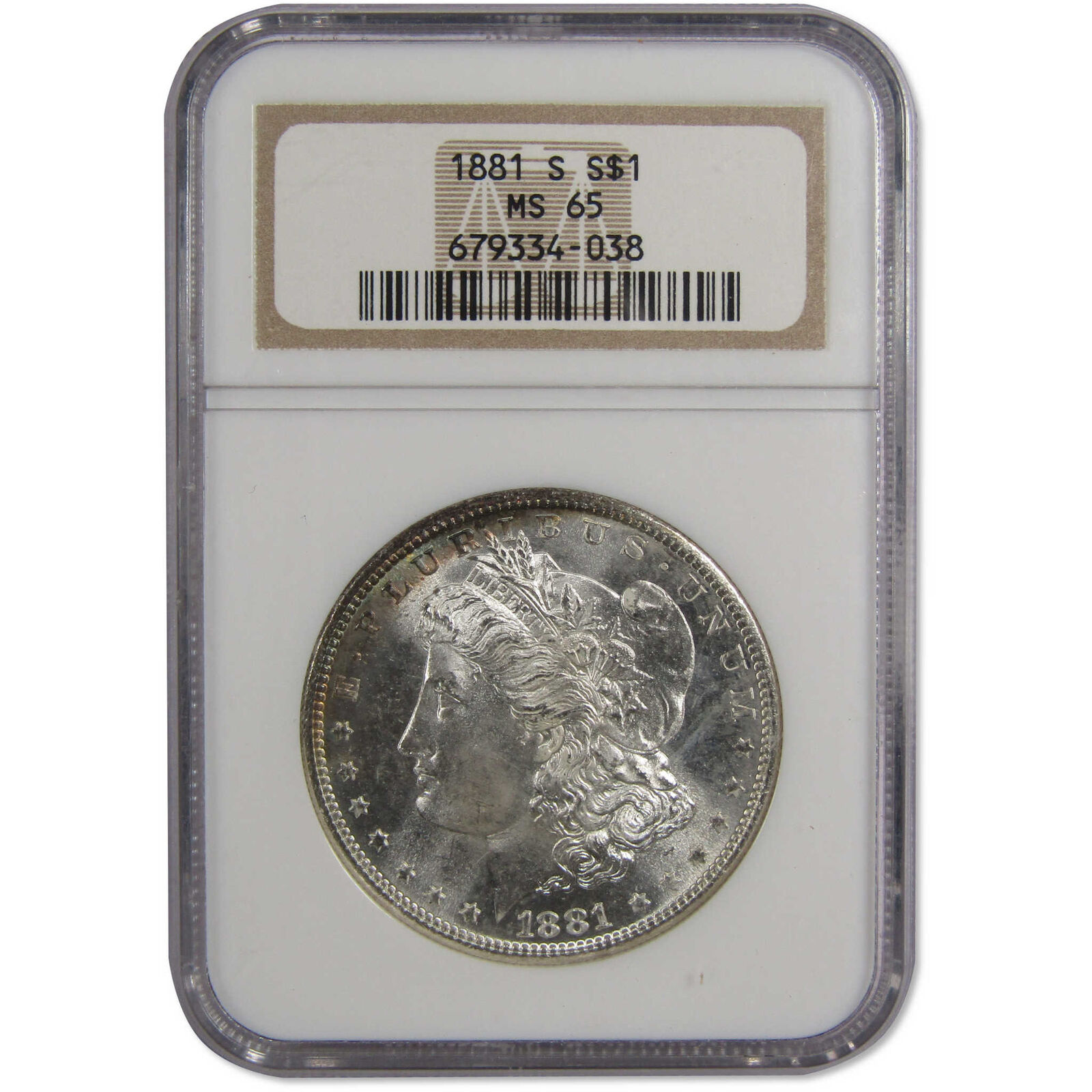 1881 S Morgan Dollar MS 65 NGC 90% Silver Uncirculated SKU:IPC7214