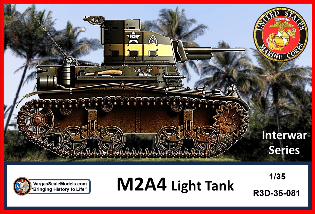 1/35  US M2A4 LT Tank USMC Guadalcana  Interwar Series