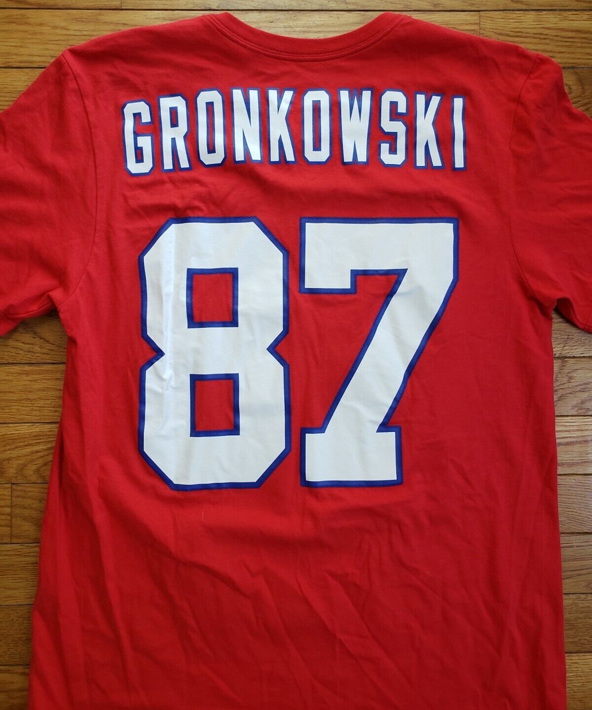 Rob Gronkowski New England Patriots Nike NFL T-Shirt Jersey Mens Medium 87