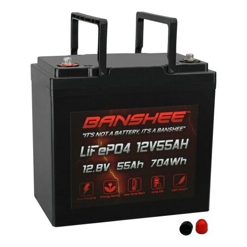 Banshee 12V 55AH  Battery Replacement for Ford LT75 Lawn and Garden