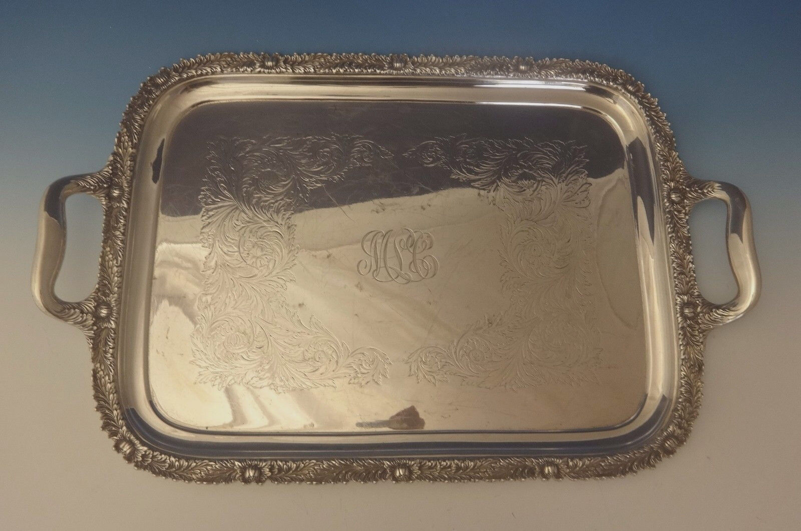 Chrysanthemum by Tiffany and Co Sterling Silver Tea Tray 27\