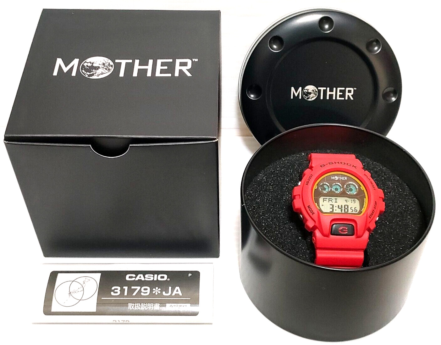 CASIO MOTHER × G-SHOCK Collaboration GW-6900MOT24-4JR limited edition Watch Red
