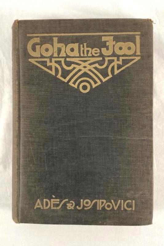 Antique 1923 Goha The Fool Albert Ades Lieber & Lewis Hardcover Book