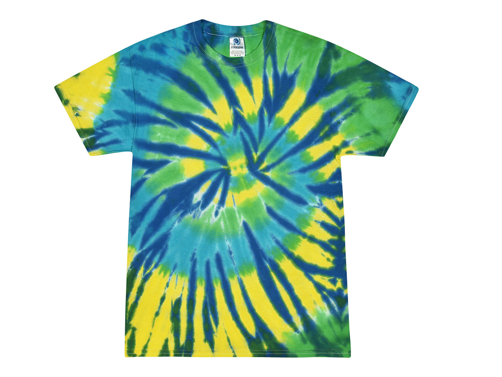 Vibrant Multicolor Tie Dye T-Shirts Adult  & Kids 100% Cotton Colortone