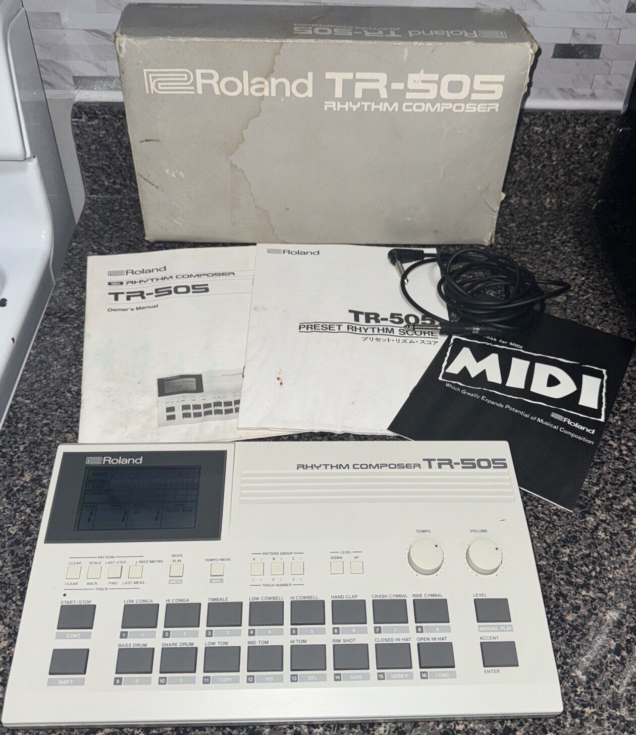 Vintage Roland TR-505 Drum Rhythm Composer Machine. Great Condition 1986