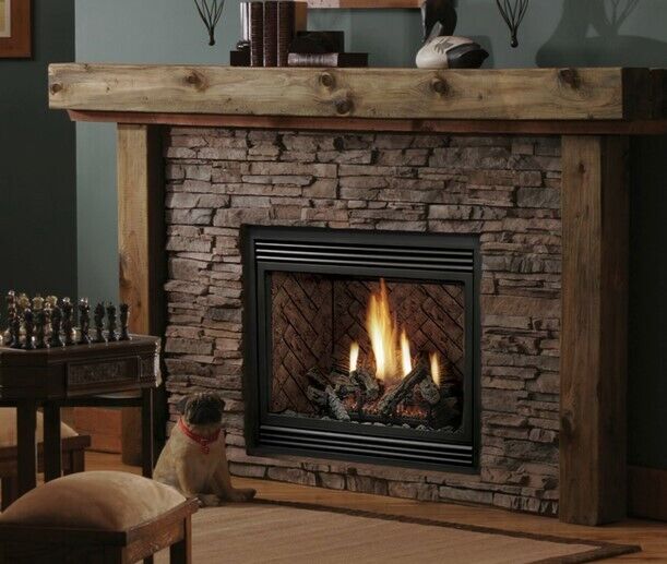 Kingsman Propane Millivolt Valve Fireplace 22000 BTU for 36 x 24 in. Fireplaces