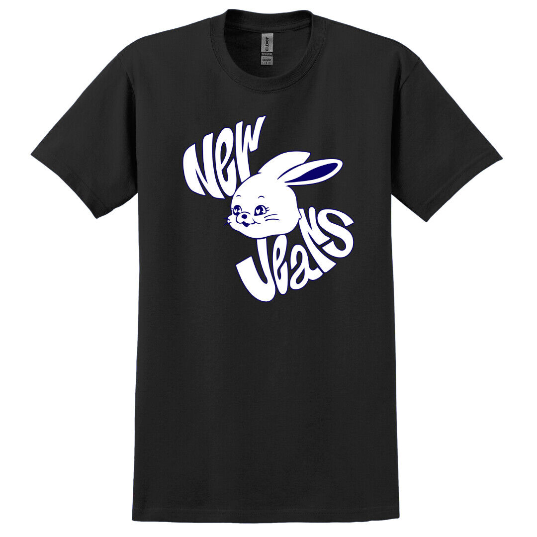 KPLUSPOP NewJeans Bunny K-POP Logo Graphic Short Sleeved T-Shirt