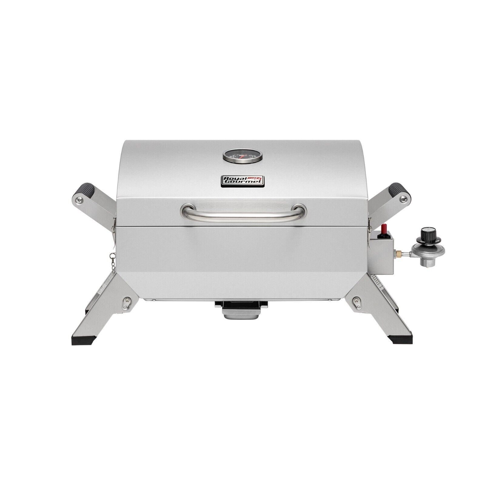 Royal Gourmet Portable Stainless Steel Grill Tabletop Propane Gas Grill Silver