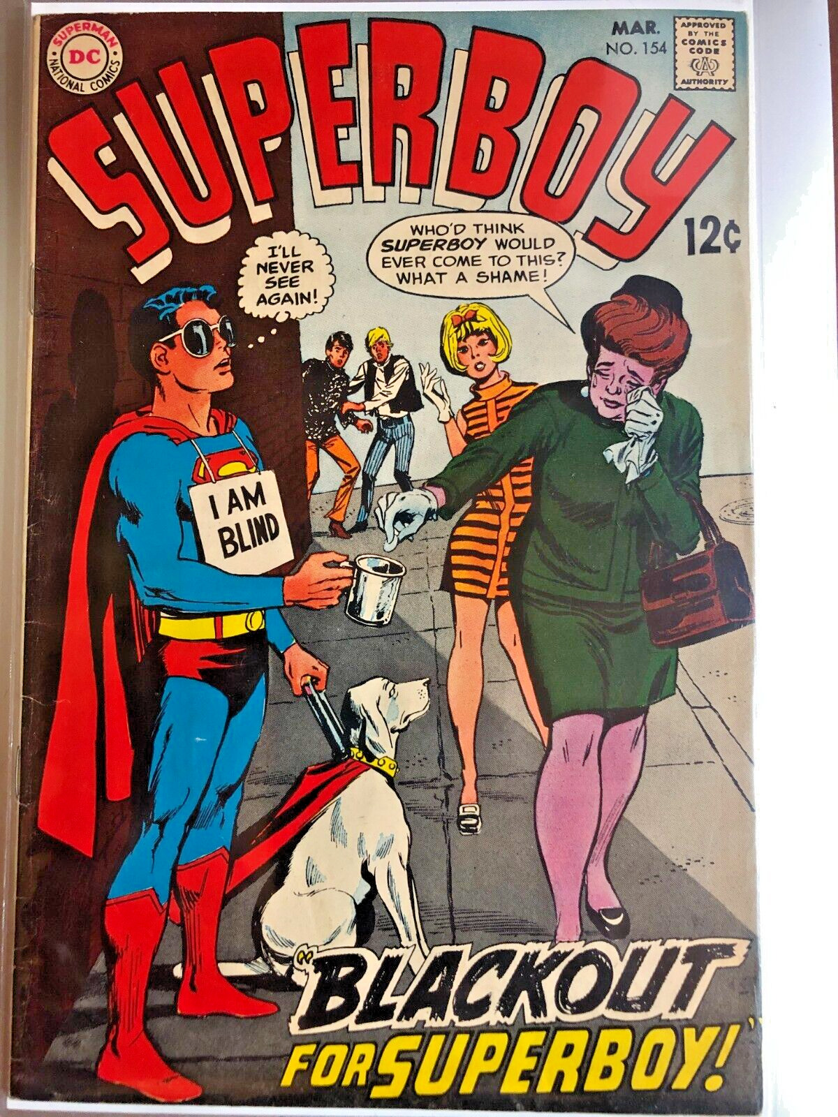 SUPERBOY #154 March 1969 Vintage Silver Age DC Comics Nice Condition