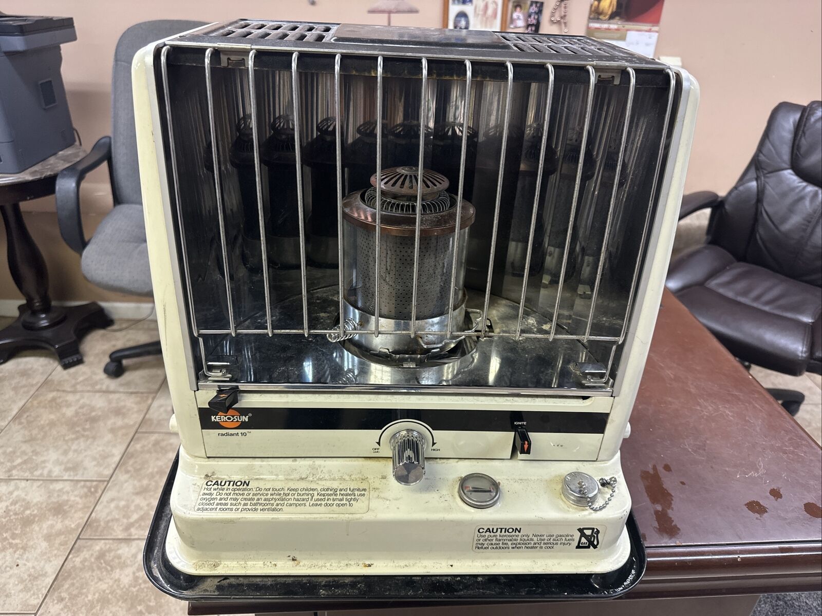 Vintage Kero-Sun Radiant 10 Kerosene Heater Made In Japan Read Description